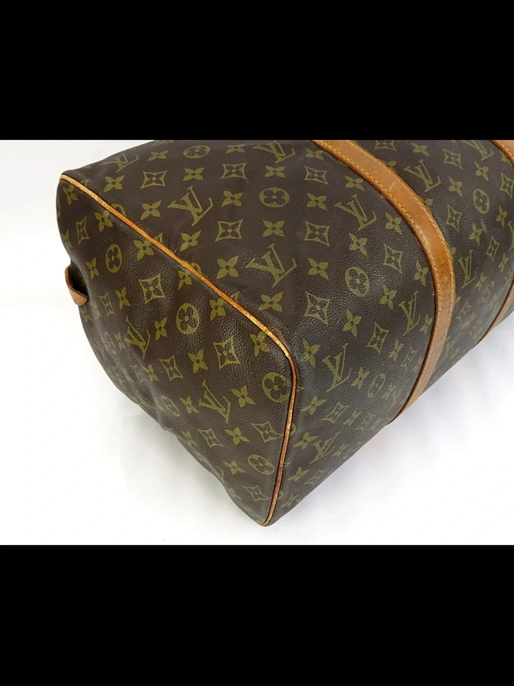 Louis Vuitton Brown & Tan Monogram Duffel Bag